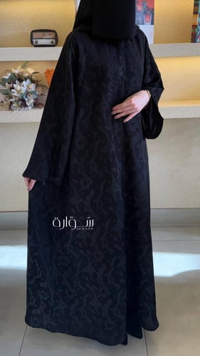 عباية نص كلوش جاكار كامل