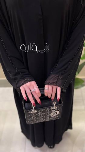 عباية كرستال شيفون كامل