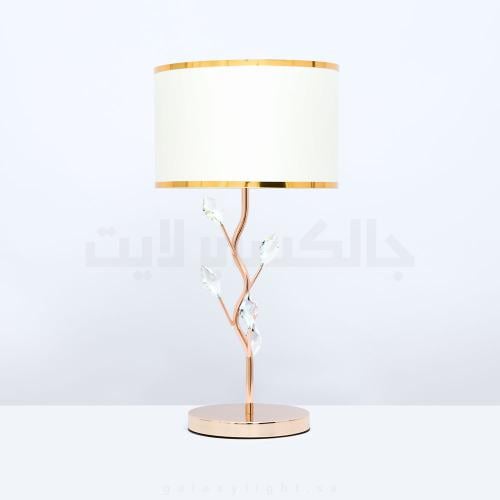 ابجورة طاولة مع كريستال - ذهبي