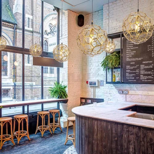 معلقة مودرن ذهبي 30 سم