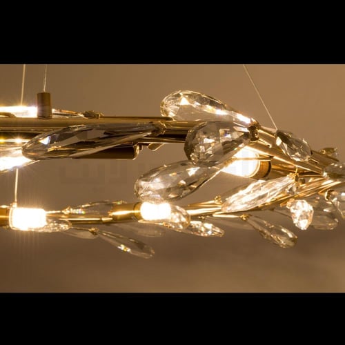 ثريا كريستال مودرن ذهبي