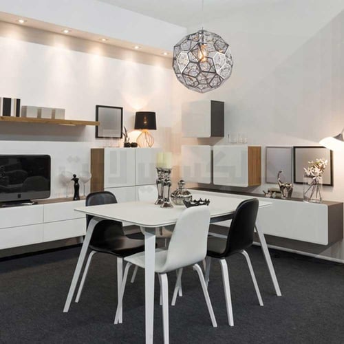 معلقة مودرن فضي 40 سم