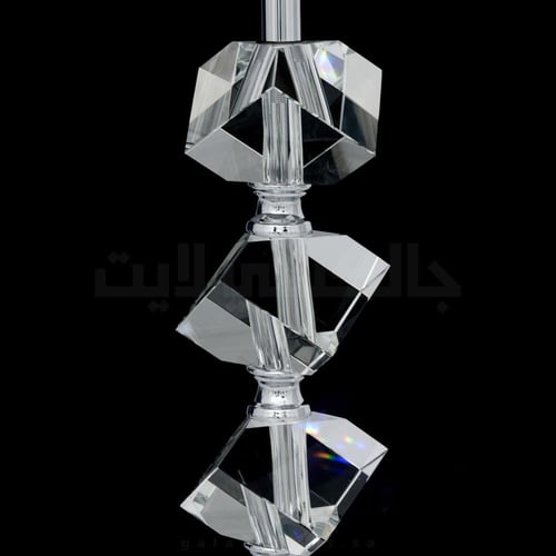 ابجورة طاولة عمود كريستال