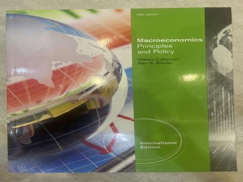 Macroeconomics Principles and Policy