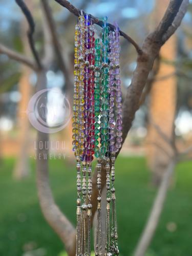 سبحة ضوء القمر بألوان متعددة