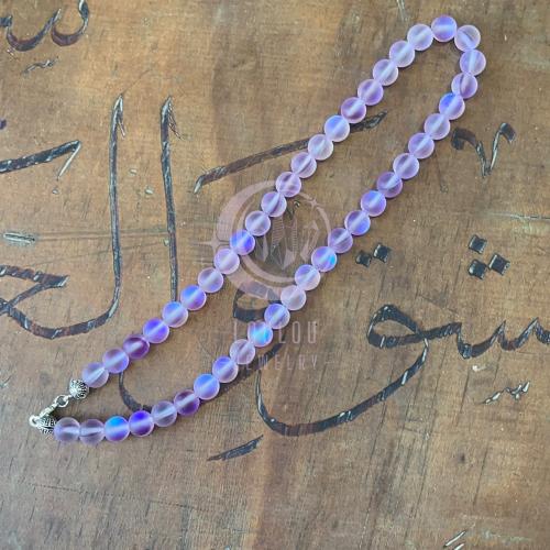 تعليقة غطاء جوال من حجر ضوء القمر بلون الخزامى