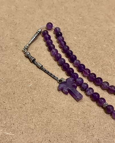 سبحة من حجر الإماتيست بكركوشة نخلة