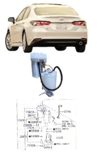 طرمبة بنزين كاملة كامري 2018 / 2024 وكالة