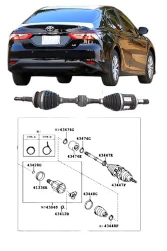 عكس امامي يسار كامري 2018 / 2024 وكالة