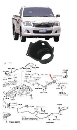 قاعدة غطاء بنزين هايلكس 2006 / 2015 وكالة