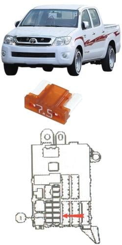 فيوز 7.5 أمبير هايلكس 2006 / 2015 وكالة