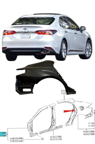 رفرف خلفي يمين كامري 2018 / 2024 وكالة
