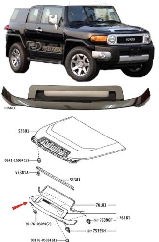 ديكور كبوت فيبر لون اسود اف جي 2008 / 2023 وكالة