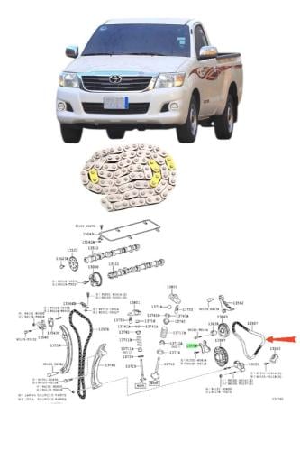 جنزير هايلكس بنزين 2006 / 2015