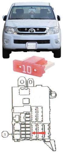 فيوز 10 أمبير هايلكس 2006 / 2015 وكالة