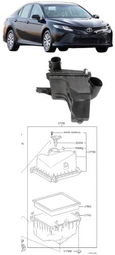 قربة هواء كامري 2018 / 2024 وكالة