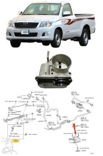 دعسة بنزين خارجية هايلكس 2006 / 2015 وكالة