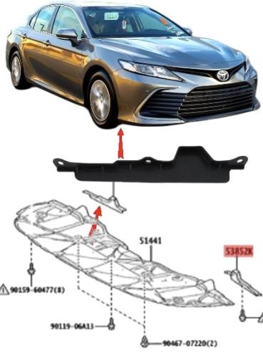 وصلة بطانة يمين تحت بطانة الرفرف الامامي كامري 201...