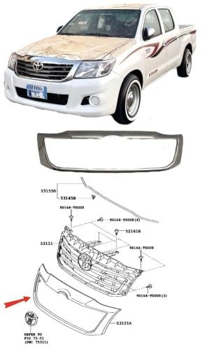 زيق شبك امامي هايلكس 2012 / 2015 وكالة
