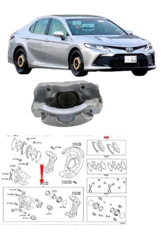 كليبر امامي يمين كامري 2018 / 2024 وكالة