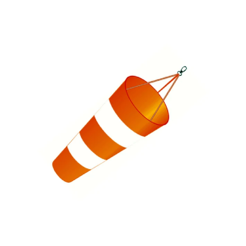 قمع اتجاه الريح 1.50 متر برتقالي