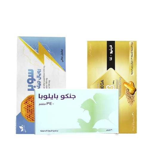 مجموعة تعزيز النشاط سوبر رويال جيلي + جنكو بايلوبا...