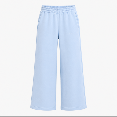 Oversized cotton Baby blue Pants