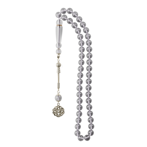 سبحة بكلايت - شفاف رمادي