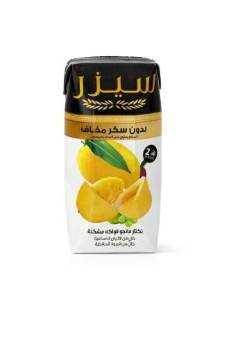 عصير سيزر مانجو وفواكه مشكله بدون سكر مضاف200 مل