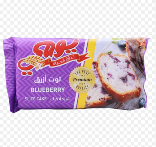 يومي شريحة كيك توت ازرق 70 جم