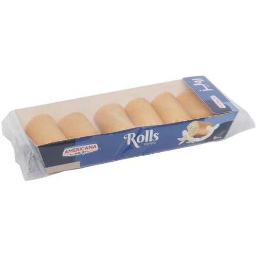 أمريكانا رولز بالفانيلا 20جرام × 6 حبة