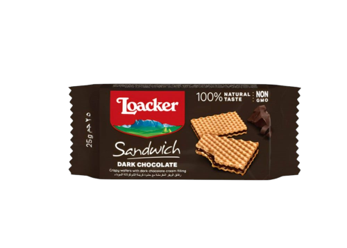 لواكر ويفر ساندويش بالشوكولاتة الغامقة ٢٥ جم