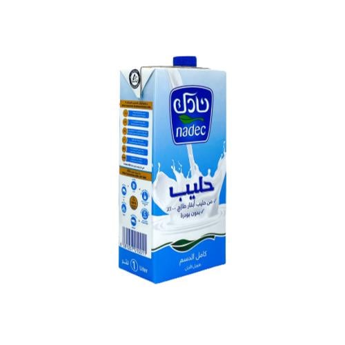 نادك حليب طويل الاجل كامل الدسم ١ لتر