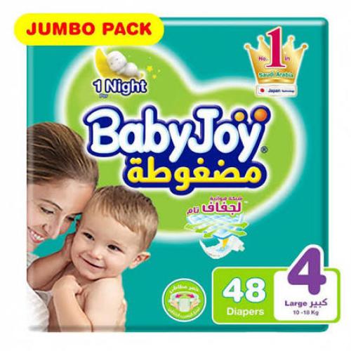 بيبي جوي حفائض عبوة اقتصادية مقاس 4 كبير 48 حفاضة