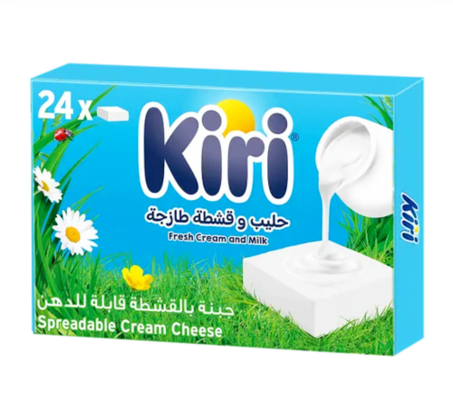 كيري جبنة مربعات بلقشطة قليله الدهن ٢٤ قطعة ٤٠٠ جم