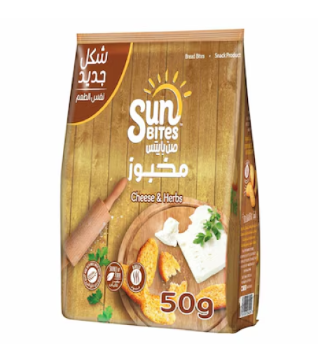 صن بايتس مخبوز حبنة واعشاب 50 جم