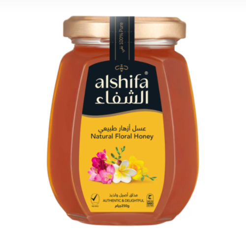 الشفاء عسل نحل طبيعي 500 مل