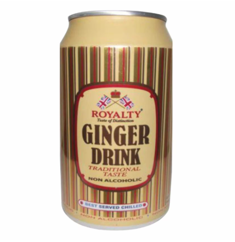 رويالتي شراب الزنجبيل الغازي نكهة تقليدية 330 مل