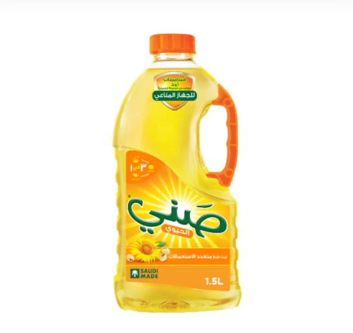صني زيت دوار الشمس ١.٥ لتر