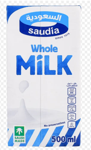 السعودية حليب كامل الدسم 500 مل