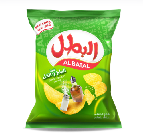 البطل بطاطس بالملح والخل 110 جم