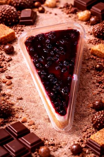 حلا توت ازرق تشيز كيك