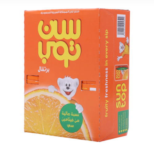 سن توب برتقال كرتون 125 مل × 30 حبه