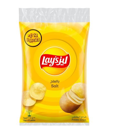 ليز بطاطس بالملح 21 حبة * 11جم