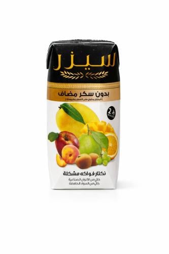 عصير سيزر فواكه مشكله بدون سكر مضاف200 مل