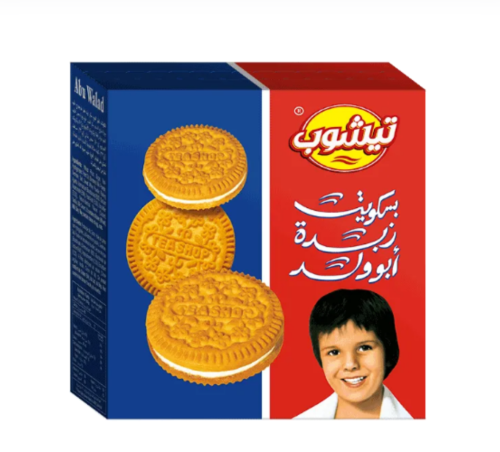 تيشوب بسكويت ابوولد بالقشطة ٩٠ جم
