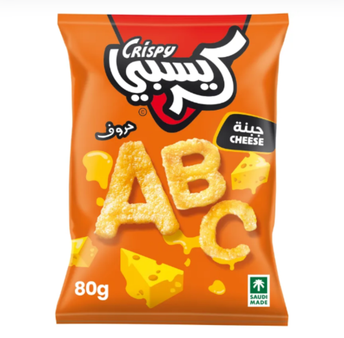 كريسبي حروف رقائق البطاطس جبن ٨٠ جم