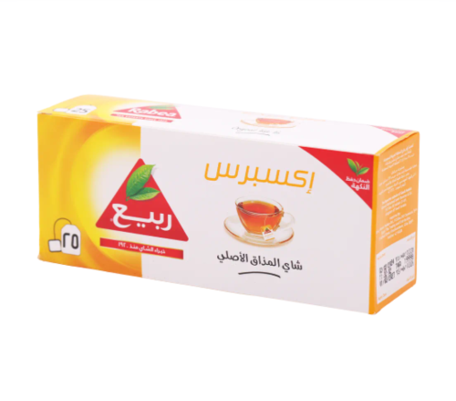 الربيع شاي اسود المذاق الاصلي ٢٥ علاقي