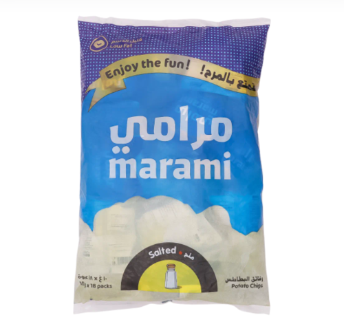 مرامي رقائق البطاطس بالملح 18* 10جم