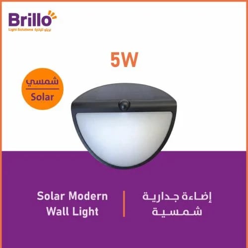Solar wall light - 5 watts